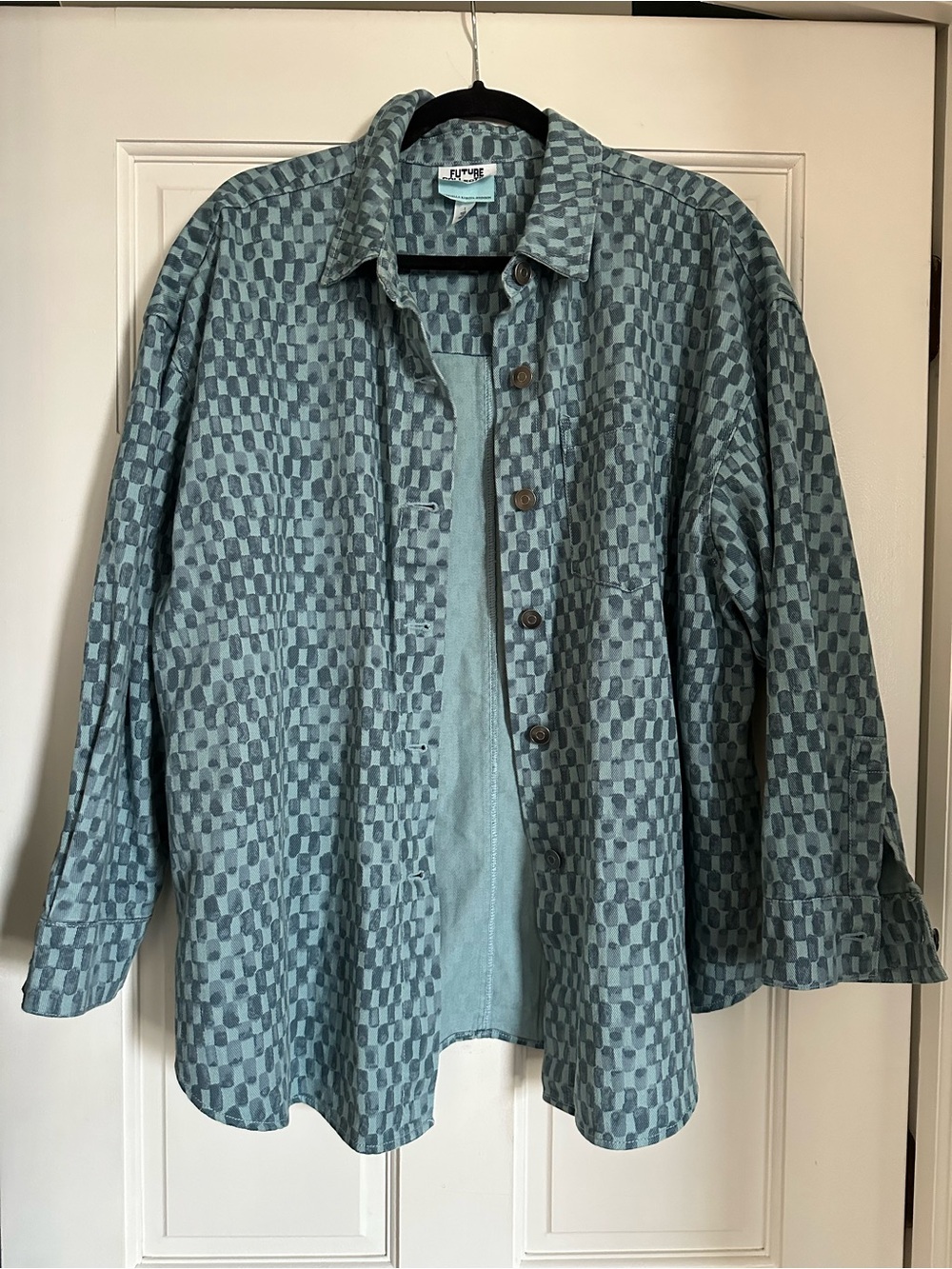 Future Collective x Gabriella Karefa-Johnson Check Denim Overshirt